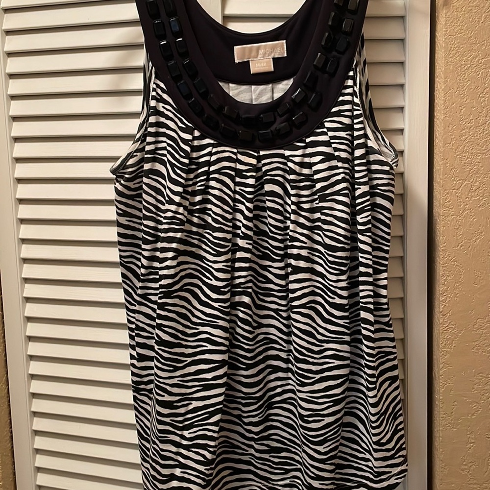 Zebra striped top